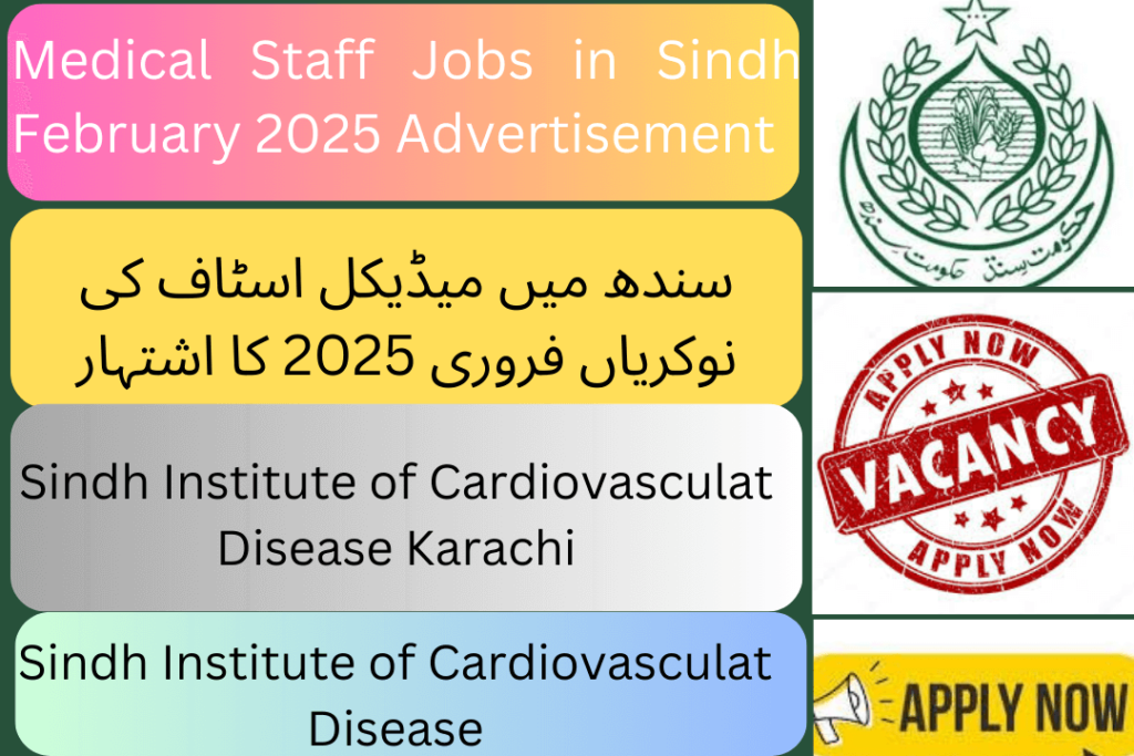 February 2025 Advertisement for Medical Staff Jobs in Sindh