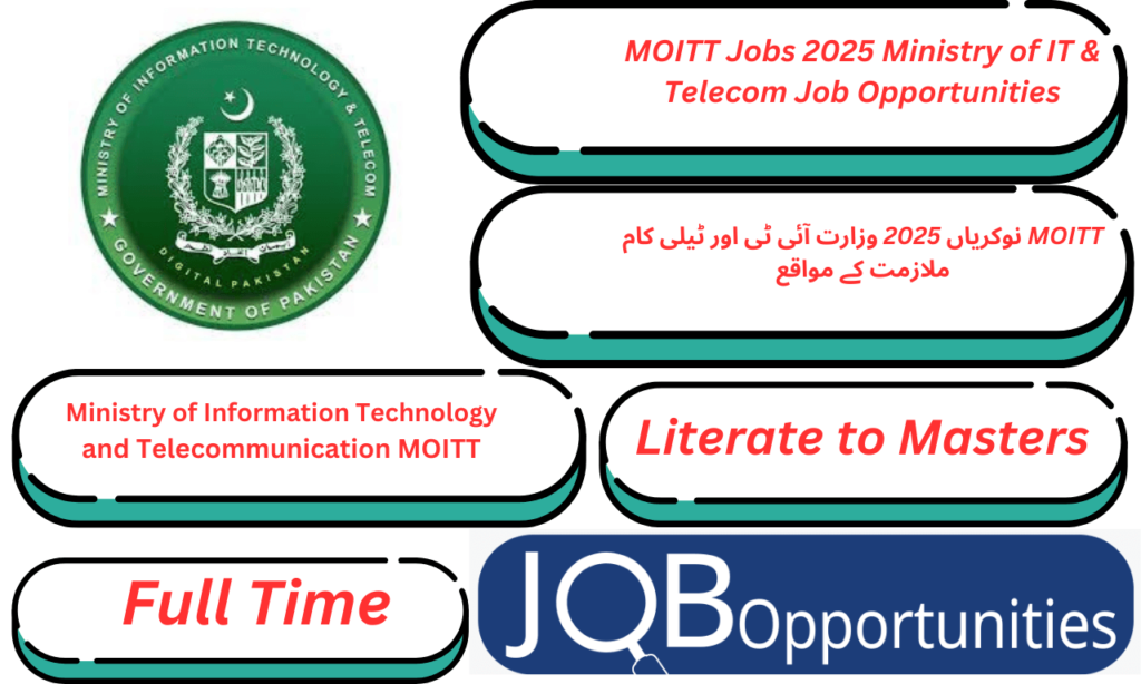 MOITT Jobs 2025 Ministry of IT & Telecom Job Opportunities