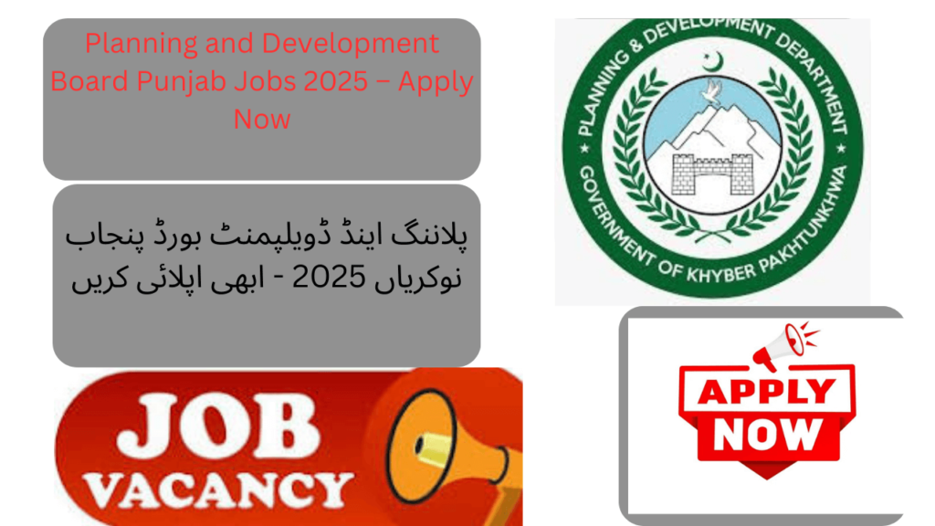 he Planning and Development Board Punjab has announced new job opportunities for 2025. The Directorate General (Monitoring & Evaluation) is hiring skilled professionals for project-based positions on a contract basis under the initiative "Restructuring of GM&E for Improved Monitoring & Evaluation of Development Projects in Punjab."