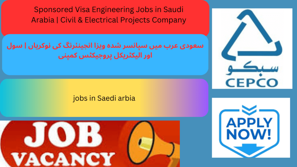 CEPCO Hiring Protection Engineers with Sponsored Visa

CEPCO, a top-tier Testing & Commissioning company in Saudi Arabia, is looking for experienced