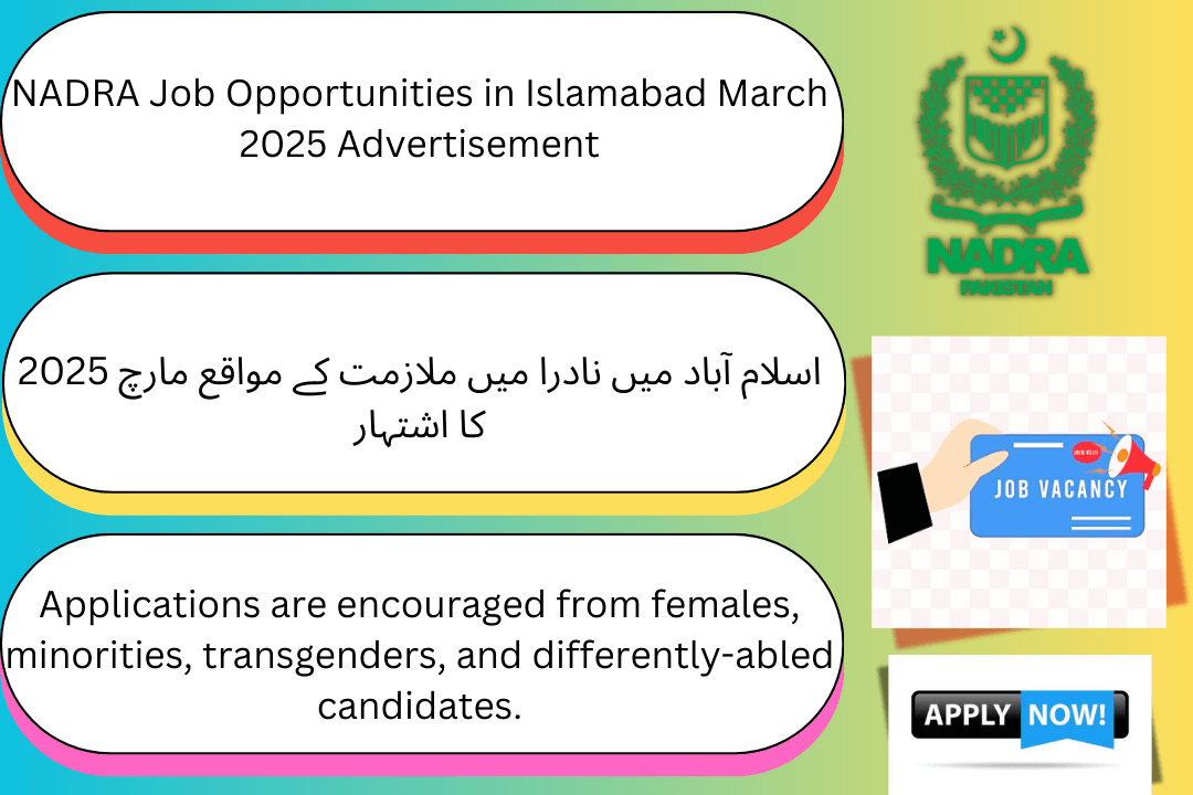Nadra Jobs Opportunities Islamabad March 2025 - Apply for Chief Legal Officer