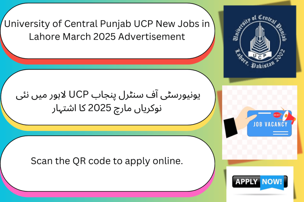 University of Central Punjab UCP Jobs March 2025 Advertisement