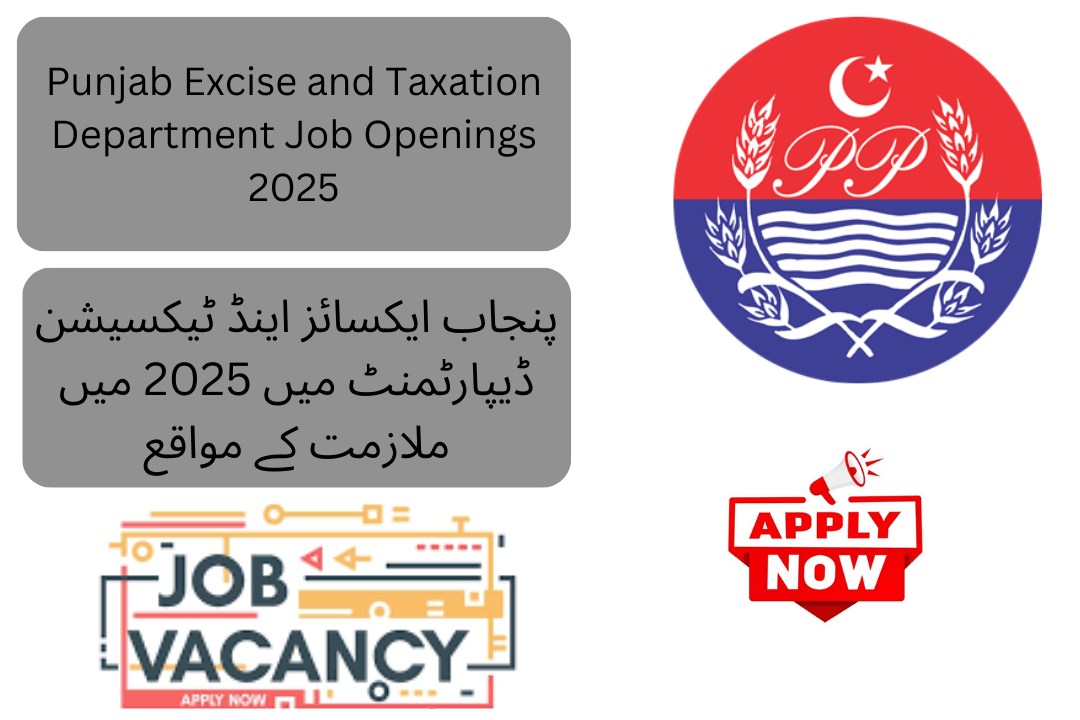 Punjab Excise and Taxation Department Job Openings 2025