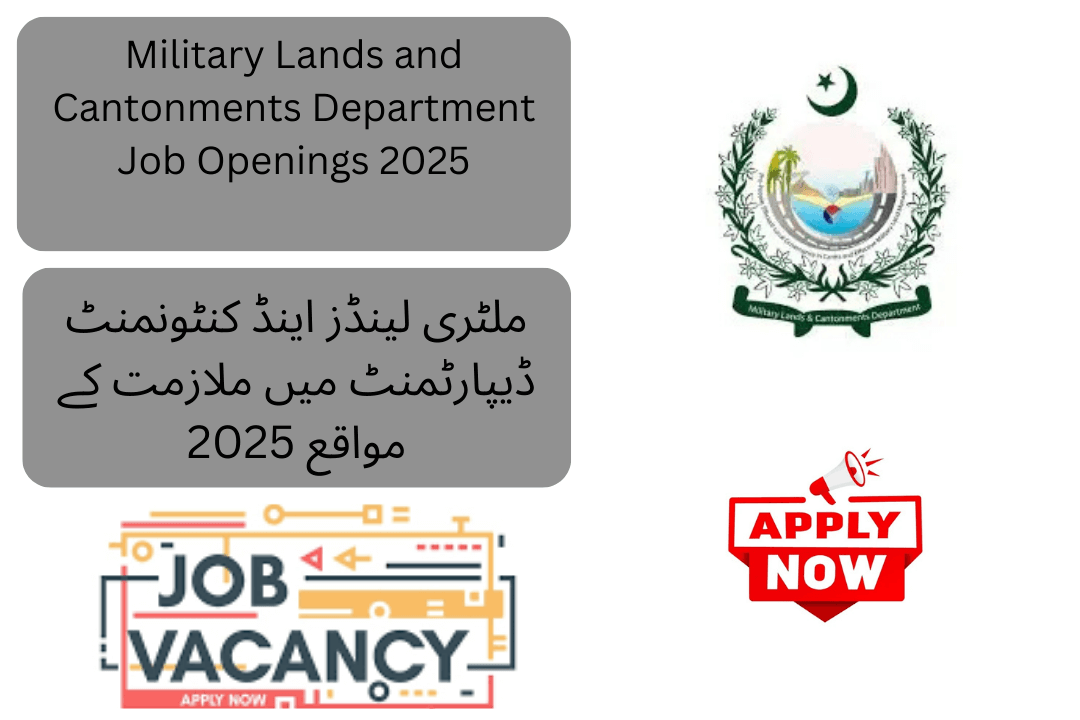 Military Lands and Cantonments Department Job Openings 2025