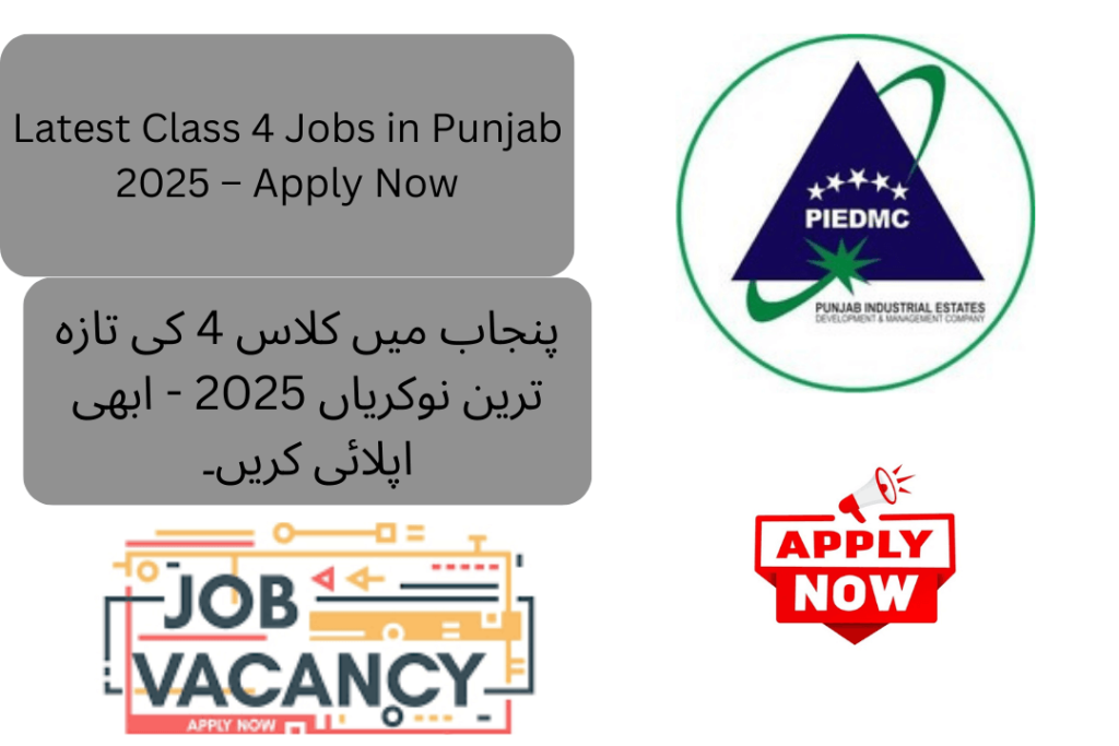 The Government of Punjab has announced Class 4 Jobs in Punjab 2025 through its latest advertisement. 