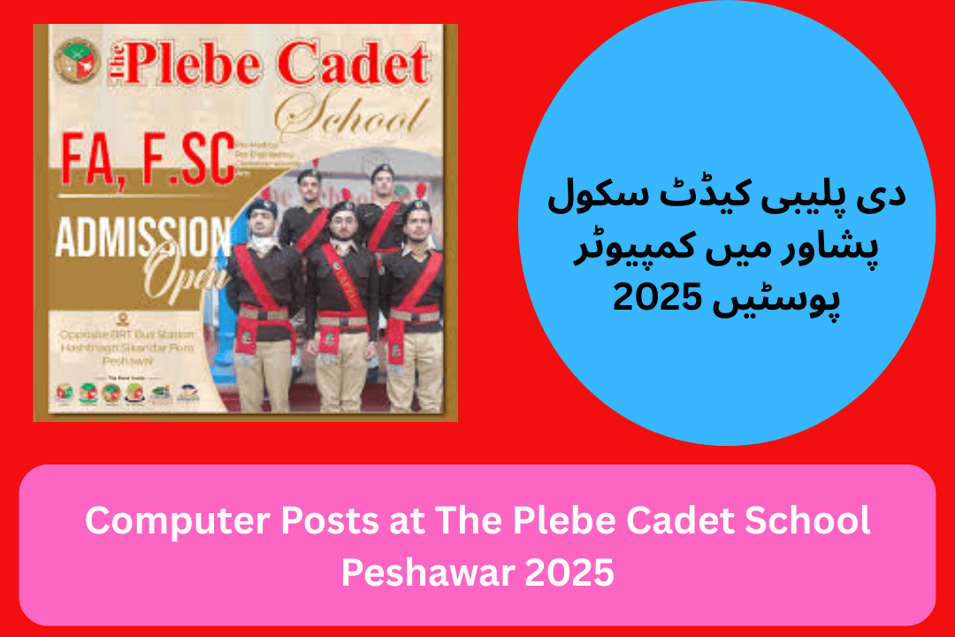 Computer Posts at The Plebe Cadet School Peshawar 2025