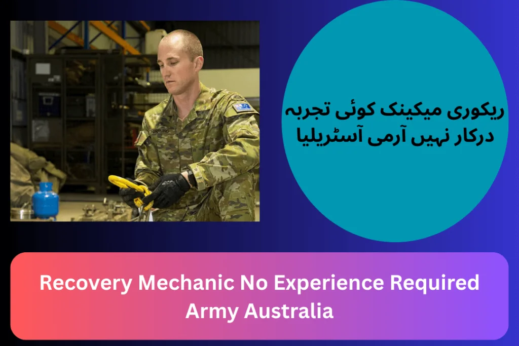 Recovery Mechanic No Experience Required Army Australia