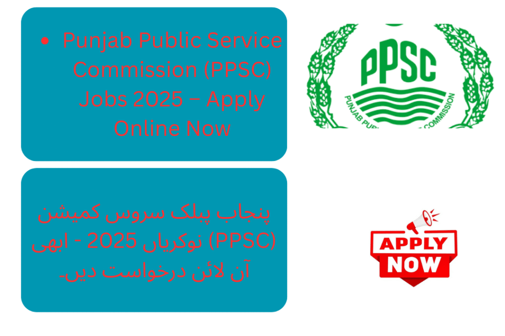 PPSC Jobs Advertisement 2025
Punjab Government Jobs 2025 via PPSC