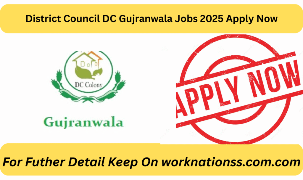 District Council DC Gujranwala Jobs 2025 Apply Now