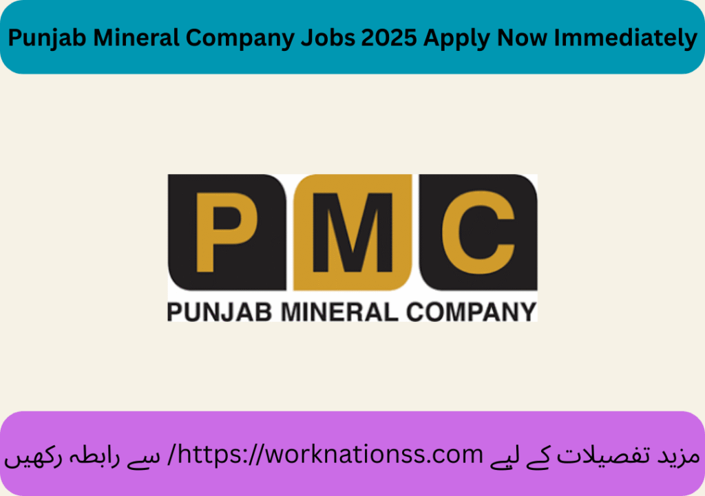 Punjab Mineral Company Jobs 2025 Apply Now Immediately