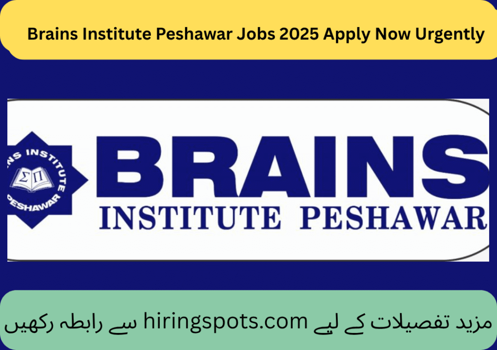 Brains Institute Peshawar Jobs 2025 Apply Now Urgently