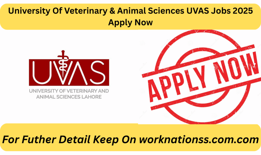 University Of Veterinary & Animal Sciences UVAS Jobs 2025 Apply Now